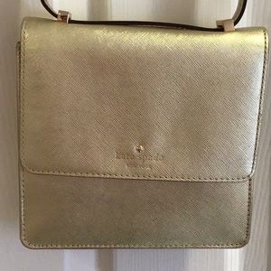 Gold Kate Spade handbag